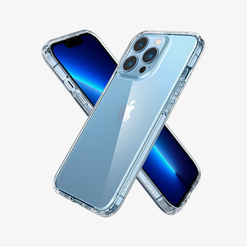 ACS03204 - iPhone 13 Pro Max Case Ultra Hybrid in crystal clear showing the back